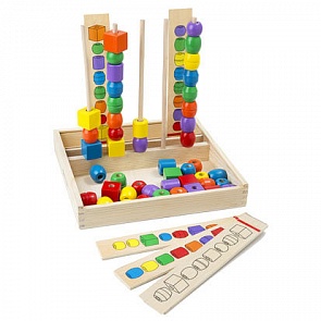 Набор бусин - Формы и цвета из серии Первые игрушки (Melissa&Doug, 570M_md)